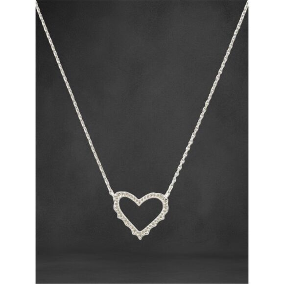 Kendra Scott NEW necklace - Sophee silver heart - Picture 8 of 8